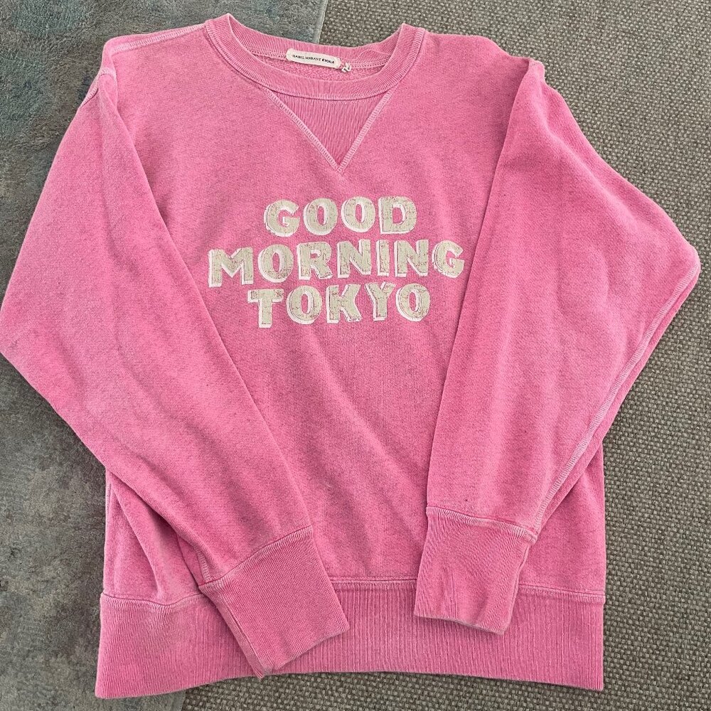 ISABEL MARANT PINK 'Good Morning Tokyo' Sweatshirt 36